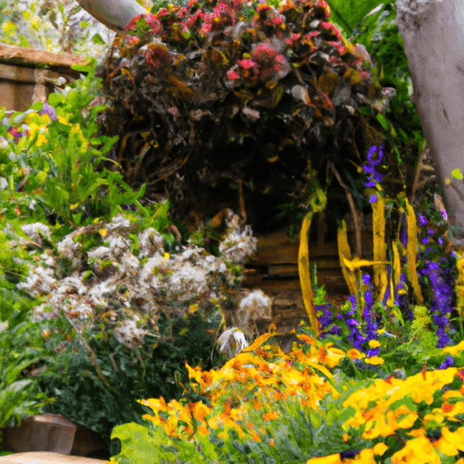 תצוגה יפה של פרחים בגן הבוטני של סן דייגו