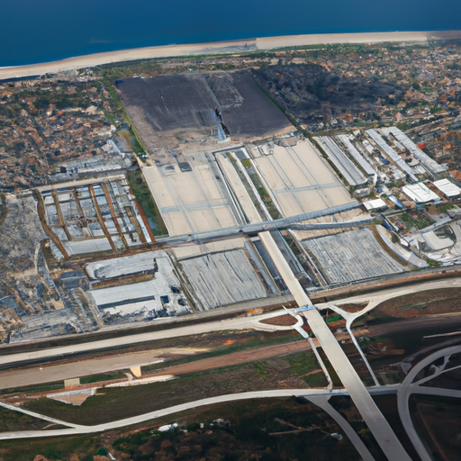 מבט אווירי של נמל התעופה הבינלאומי של סן דייגו