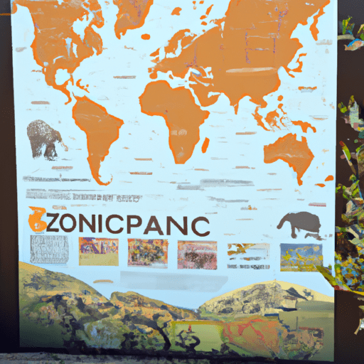 מפה המציגה את שותפויות ופרויקטי השימור העולמיים של גן החיות בסן דייגו