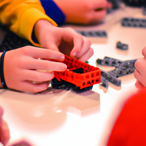 סטודנטים המשתתפים בסדנת LEGO Education מעשית, לומדים על הנדסה ועיצוב