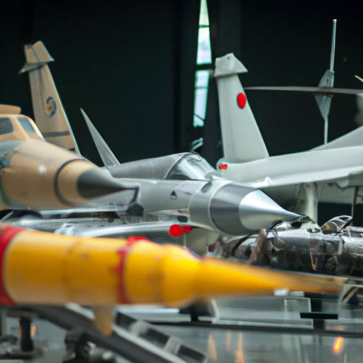 מבט פנורמי על האוסף העצום של מטוסים וחלליות של המוזיאון