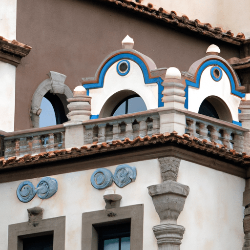 הארכיטקטורה האלגנטית בסגנון ספרדי ובוטיקים יוקרתיים של המטה