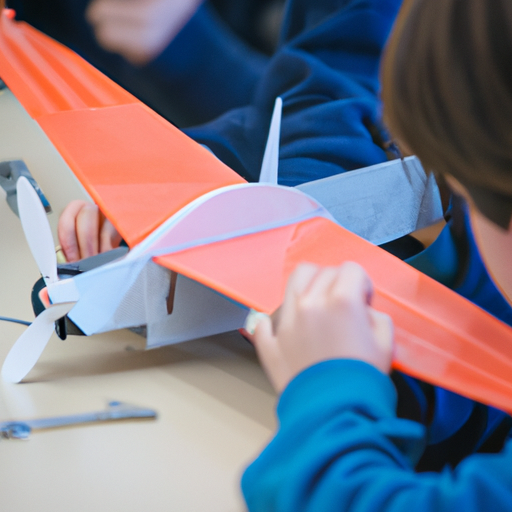 ילדים משתתפים בסדנה מעשית, לומדים את יסודות הטיסה וההנדסה