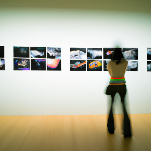 מבקר המהרהר בתצלום מעורר מחשבה במוזיאון לאמנויות הצילום
