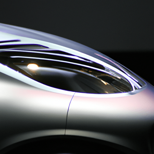 מכונית קונספט חדשנית המוצגת, המציגה את עתיד החדשנות ברכב.