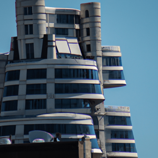 צילום בזווית רחבה של בניין איסט וילג' איקוני עם ארכיטקטורה ייחודית