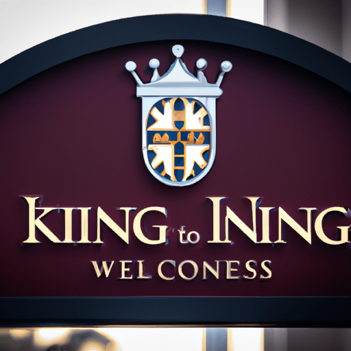 שלט כניסה מסביר פנים עם הלוגו של Kings Inn San Diego
